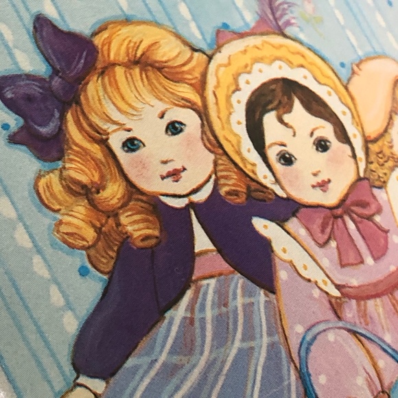 Tin Metal Oval Waste Basket Trash Can Girls’ Art Print -Ginny - Picture 6 of 15